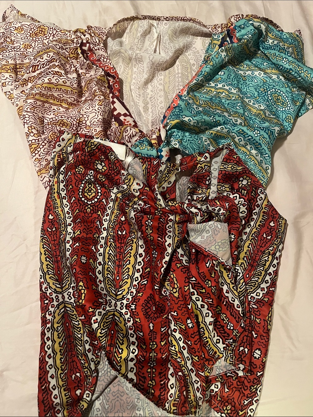 Beach cover up top and sarong
